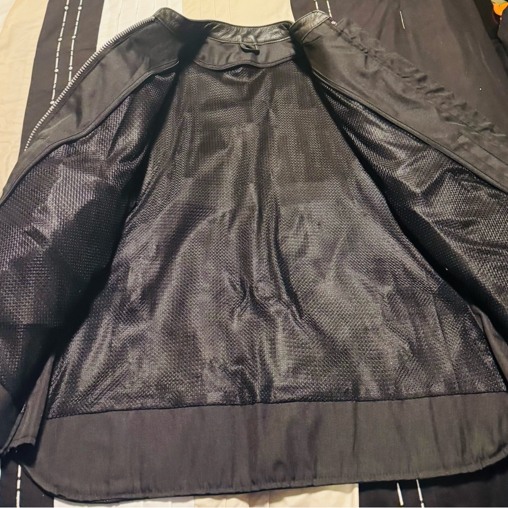 Female leather jacket extra large